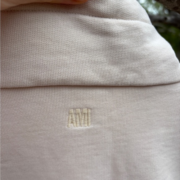 AMI Paris Cream Half-zip Sweatshirt - Picture 5 of 7
